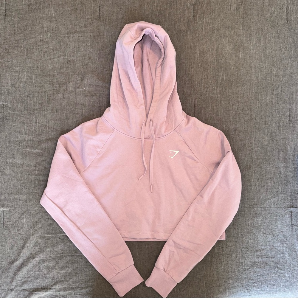 Gymshark Light Purple Cropped Hoodie